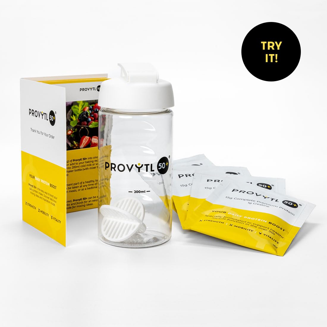 Provytl 50+ Trial Pack- Protein Powder Sachets for Men & Women Over 50 - Supports Muscle Function ProvytlAu supplements