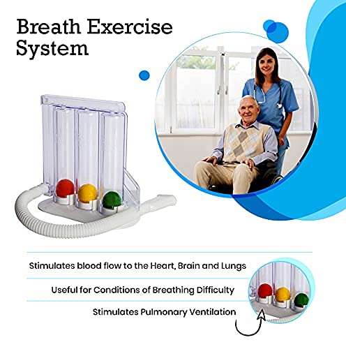 HealthAndYoga(TM) Deep Breathing Exerciser - Breath Exercise Measure SoulGenieUS supplements