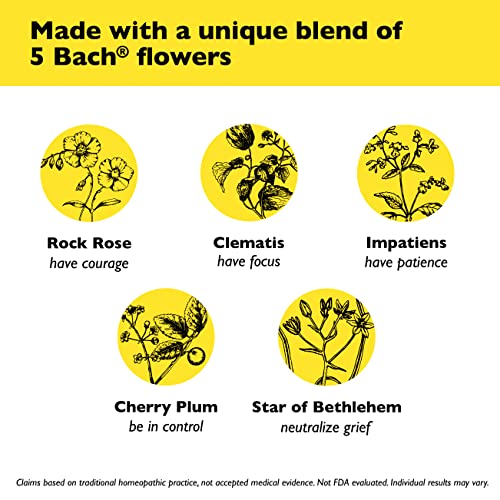 Bach RESCUE PEARLS, Natural Orange Vanilla Flavor, Natural Stress Relief, Homeopathic Flower Essence RESCUEAu supplements