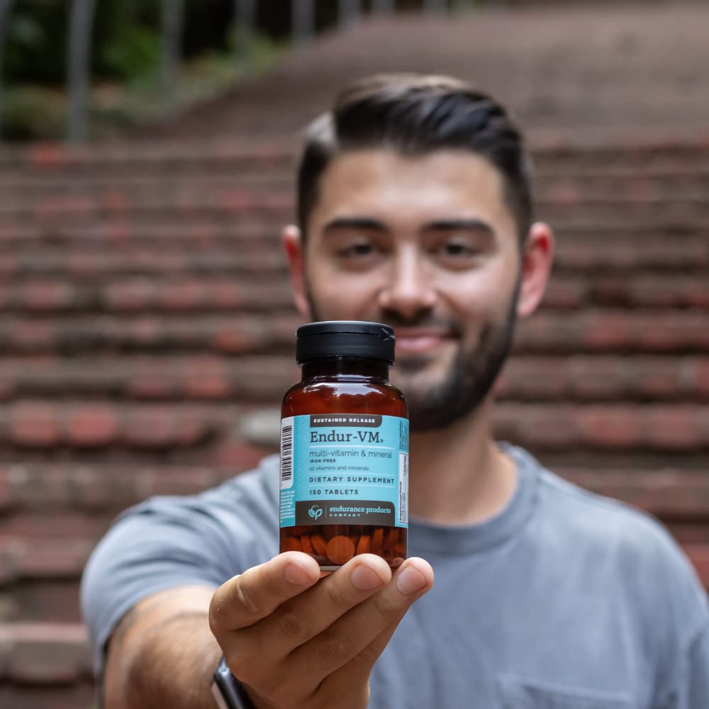 ENDUR-VM - Multivitamin Vitamin A, C, D, E, B12 & Zinc (Without Iron) SR (Sustained Release) 22 Essential Nutrients to Support Overall Wellness for Men & Postmenopausal Women - 150 Tablets Endurance ProductsAu supplements