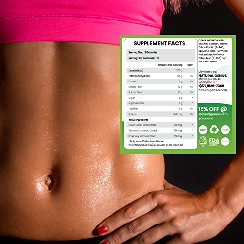 Fat Burning Gummies Pure Extract Garcinia Cambogia, Green Coffee, Raspberry Ketones NATURALGENIUSAu supplements