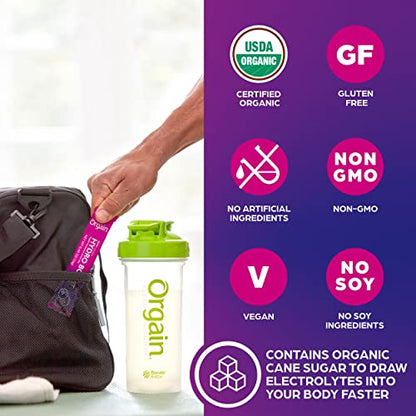 Orgain Organic Hydration Packets, Electrolytes Powder - Berry Hydro Boost OrgainUS supplements