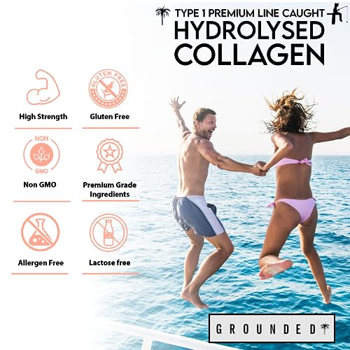 Hydrolysed Marine Collagen 700mg with Hyaluronic Acid, Vitamin C, Vitamin E, Copper & Biotin G R O U N D E D COFFEE SCRUBAu supplements