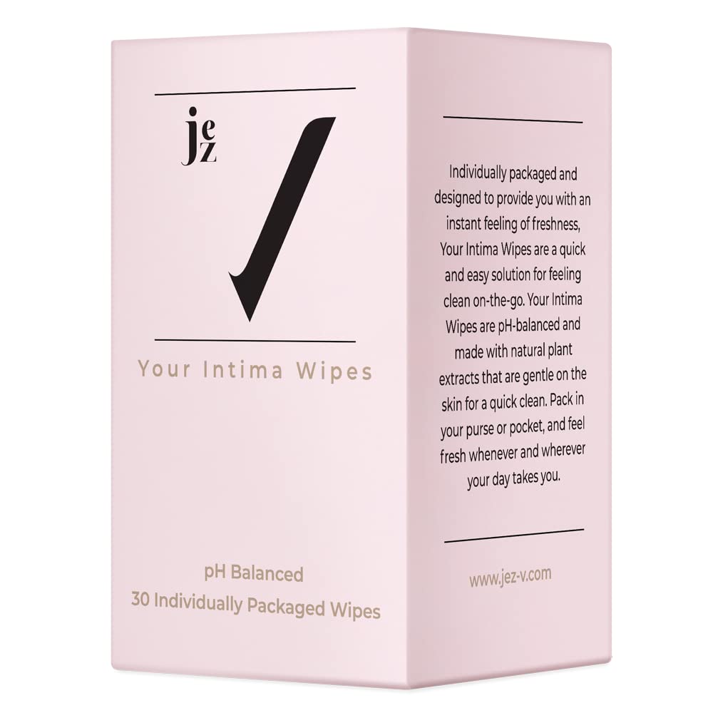 Jez Your Intima Wipes 30-Pack - Women's Feminine Care, Hygiene Products On the Go JEZAu supplements
