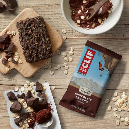 CLIF BAR - Chocolate Brownie Flavor - Made with Organic Oats - Non-GMO Clif BarUS supplements