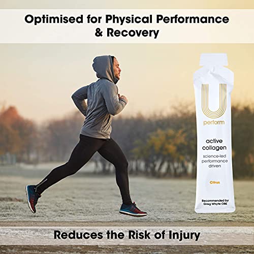 U Perform - Sports Muscle Recovery Supplement - High Protein Liquid Collagen Drink - Great for Joints Repair - Citrus Tasting and Natural Ingredients Based (8000mg) (14 sachets) U PerformAu supplements