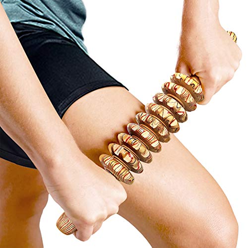 Deston Wooden Massager Handheld Roller Trigger Point Massager Stick for Fascia, Cellulite DestonUS supplements