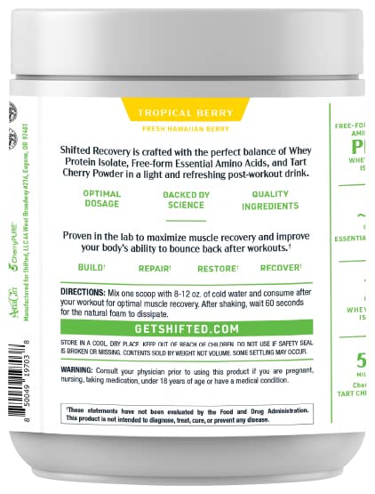 SHIFTED Whey Protein Isolate Protein Powder Post Workout Recovery Drink Mix SHIFTEDUS supplements