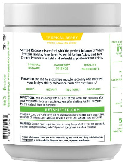 SHIFTED Whey Protein Isolate Protein Powder Post Workout Recovery Drink Mix SHIFTEDUS supplements