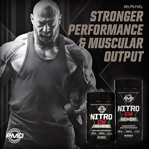 PMD Sports Nitro cm - Nitric Oxide with Agmatine Pre Workout Supplement - Muscle PMDAu supplements