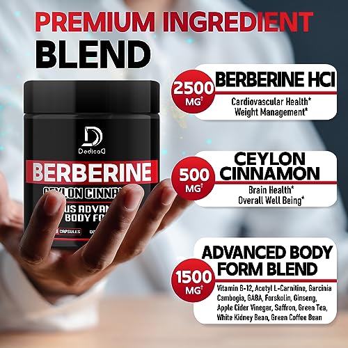 DEDICAD 13in1 Berberine Supplement - 4500mg for Weight Management, Heart & Immune DEDICADAu supplements