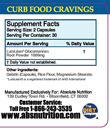 Absolute Nutrition, Curb Food Cravings, Absolutely Full, 60 Caps Absolute NutritionAu supplements