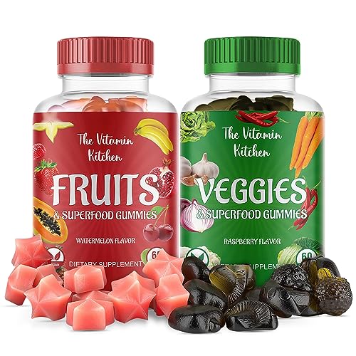 The Vitamin Kitchen Fruit and Veggies Gummies-120 Chews 60 Super Fruits The Vitamin KitchenUS supplements