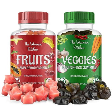 The Vitamin Kitchen Fruit and Veggies Gummies-120 Chews 60 Super Fruits The Vitamin KitchenAu supplements