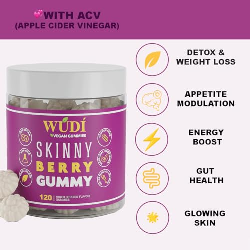 Wúdí Skinny Berry Gummy - Detox, Metabolism & Energy Booster, Plant Based Healthy WúdíUS supplements