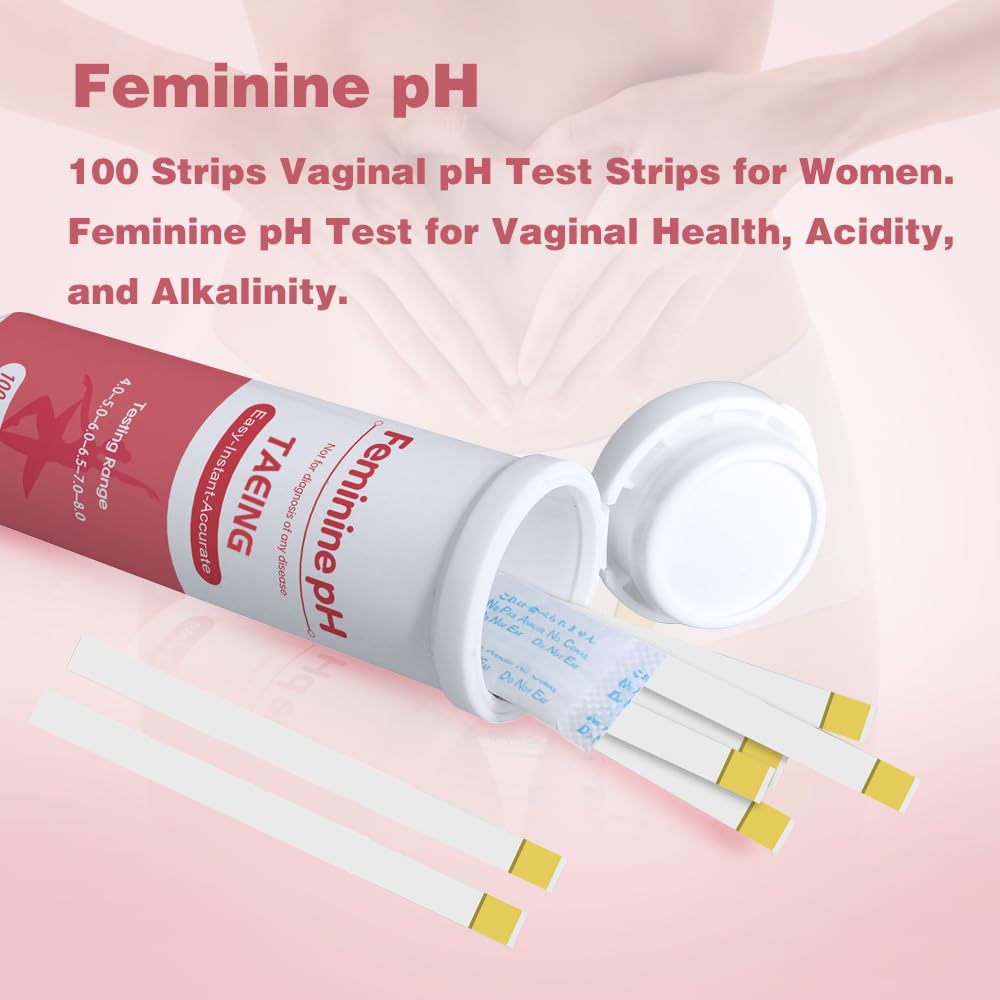 TAEING Vaginal Health pH Test Strips, 100pcs Feminine pH Test for Women, pH-Balance Monitor My StoreAu supplements