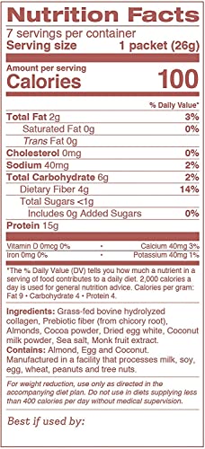 Dr. Kellyann Keto Chocolate Almond Shakes - 100% Grass Fed Collagen Protein by Bone Dr. KellyannAu supplements