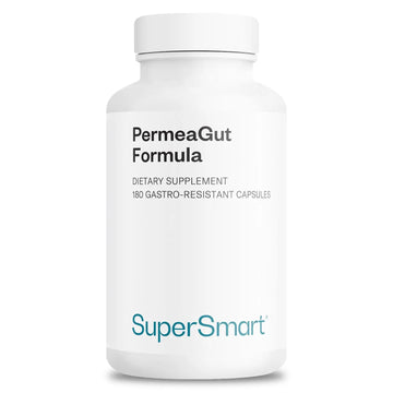 Supersmart PermeaGut Formula (High Potency) - with L-Glutamine, ButiShield Calcium Butyrate, Zinc-L-Carnosine - Gut Barrier Support | Vegan & Gluten Free - 180 Gastro-Resistant Capsules SupersmartAu supplements