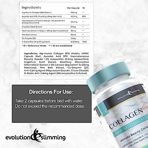 Collagen Bio-10 with Marine Collagen, Biotin & Co-Enzyme Q10 (60 Capsules) Evolution SlimmingUS supplements