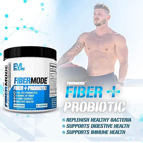 Evlution Nutrition FiberMode Fiber Plus Probiotic - 5 Grams of Fiber, Digestive Health EvlutionAu supplements