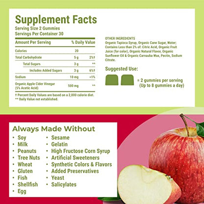 Hyland's Naturals Organic Apple Cider Vinegar Blast Gummies, Digestive Health Suppor Hyland'sUS supplements