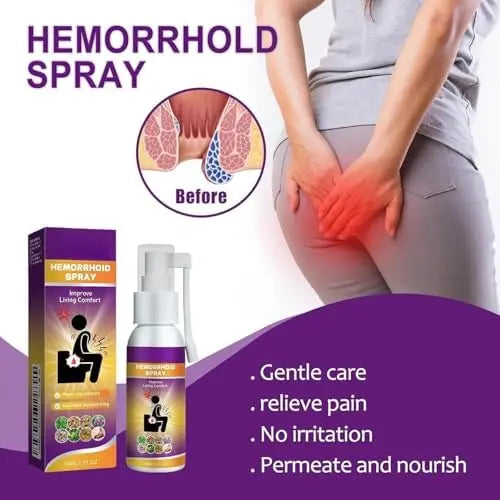Herbal hemorrhoid Spray relieves Anal Swelling, Pain, itching, discomfort, Repair Meat Ball Broken hemorrhoid Nursing Spray,30ML/1 FL.OZ Aus HealthcareAu supplements