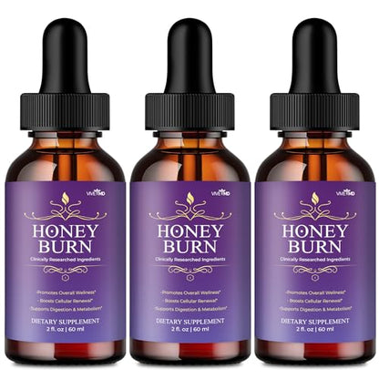 Honey Burn Weight Loss Drops - Official Formula - Premium Quality Honey Drops Boost VIVE MDUS supplements