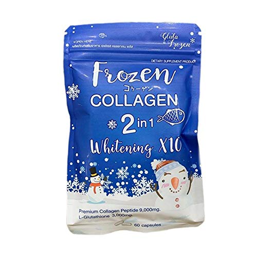 Frozen Collagen 2 in 1 Premium Collagen Peptide & Glutathione, 60 Capsules Frozen CollagenAu supplements