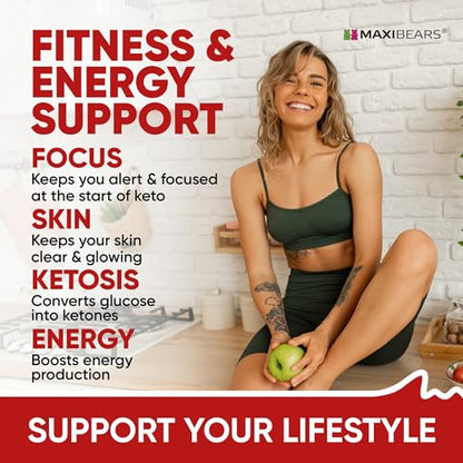 Keto Gummies - Delicious Low-Carb Snack to Boost Ketosis, Metabolism & Energy MAXIBEARSUS supplements