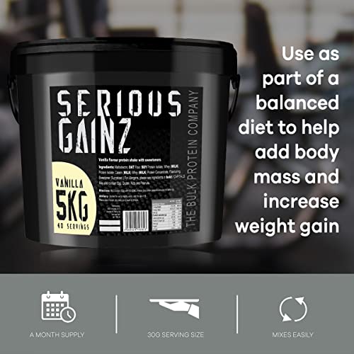 The Bulk Protein Company, SERIOUS GAINZ - Whey Protein Powder - Weight Gain, Mass Gainer The Bulk Protein CompanyAu supplements