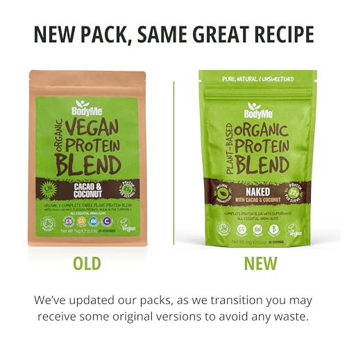 BodyMe Organic Vegan Protein Powder Blend, Cacao Coconut - Unsweetened, Low Carb BodyMeAu supplements