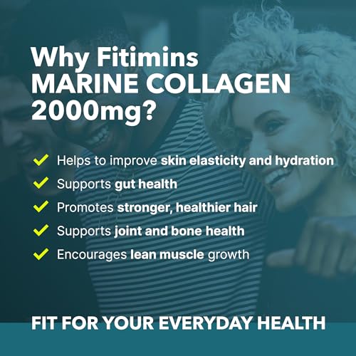 Fitimins Marine Collagen Capsules, 2000mg with Hyaluronic Acid & Vitamin C FitiminsAu supplements