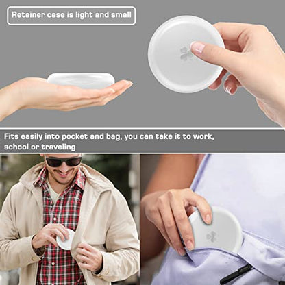 BVN 2 Pcs Retainer Case, Slim Braces Case, Denture Case, Mouth Guard Case, Teeth Aligner Case BVNUS supplements