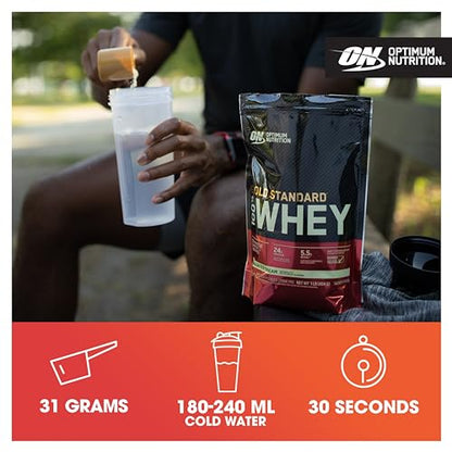 Optimum Nutrition Gold Standard 100% Whey Muscle Building and Recovery Protein Powder Optimum NutritionUS supplements