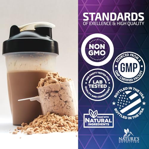 Whey Protein Powder 24g - Chocolate Ice Cream Whey Isolate Protein for Muscle Growth Nature's NutritionUS supplements