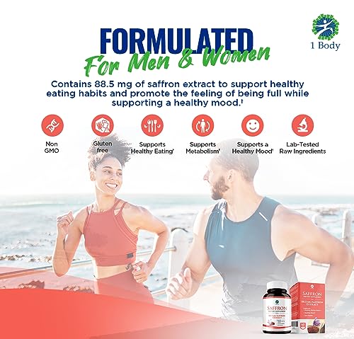 1 Body Saffron Extract 8825 – Antioxidant & Mood Support Saffron Supplement 1 BodyUS supplements