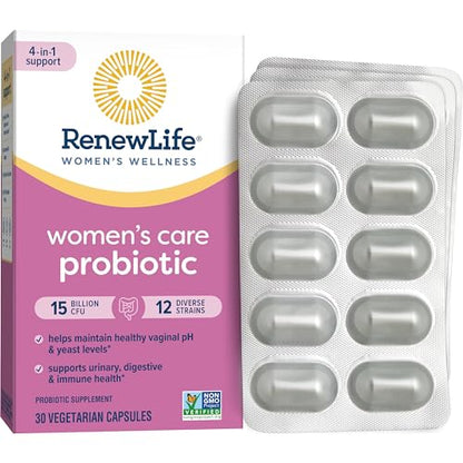 Renew Life Women's Probiotic Capsules, Supports pH Balance for Women, Vaginal, Urinary Renew LifeUS supplements