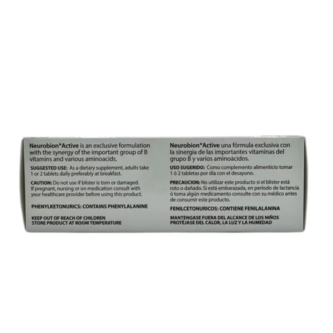 Neurobion Active 30 Tablets Multivitamin L-Glutamic Acid Dietary Supplements, 1 Count (Pack of 1) NeurobionAu supplements