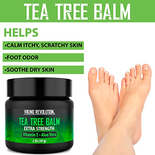 Viking Revolution Tea Tree Oil Cream - Super Balm Athletes Foot Cream - for Eczema Viking RevolutionUS supplements