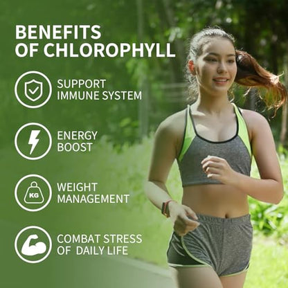 Organic Chlorophyll Gummies with Ashwagandha, Black Seed Oil, Apple Cider Vinegar SijigoodUS supplements