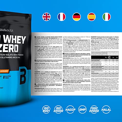 BioTechUSA Iso Whey Zero, Lactose, Gluten, Sugar Free, Premium Whey Protein Isolate, 500 g, Salted Caramel BioTechUSAAu supplements