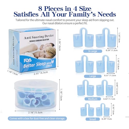 Anti Snoring Devices: Nose Dilator-Expert-Recommended 8-Piece Set MiniguysaUS supplements