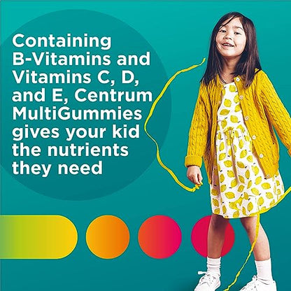 Centrum Kids Multivitamin Gummies, Tropical Punch Flavor Made With Natural Flavors CentrumUS supplements