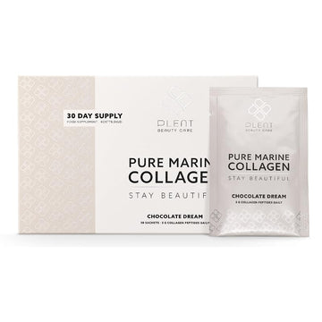 Plent Pure Marine Collagen Chocolate Dream - Stay Beautiful - 5G Collagen Peptides Daily PlentAu supplements