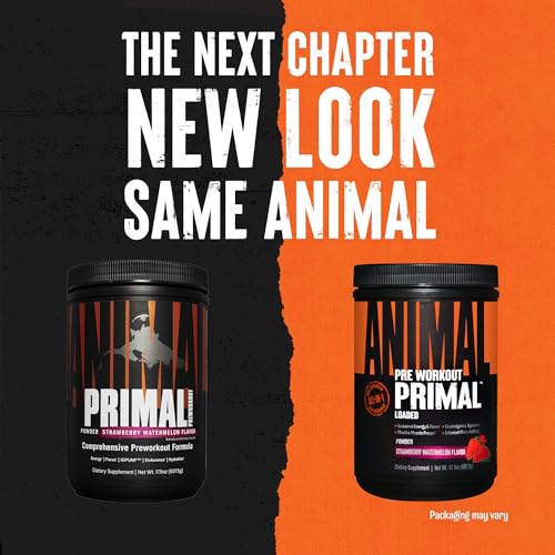 Animal Primal Muscle Hydration + Preworkout Powder – Contains Beta Alanine, 3DPump AnimalUS supplements