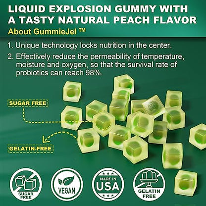 Sugar Free Digestive Enzymes Gummies 1000mg - Break Down Food Quickly - Chewable EnvyCureUS supplements