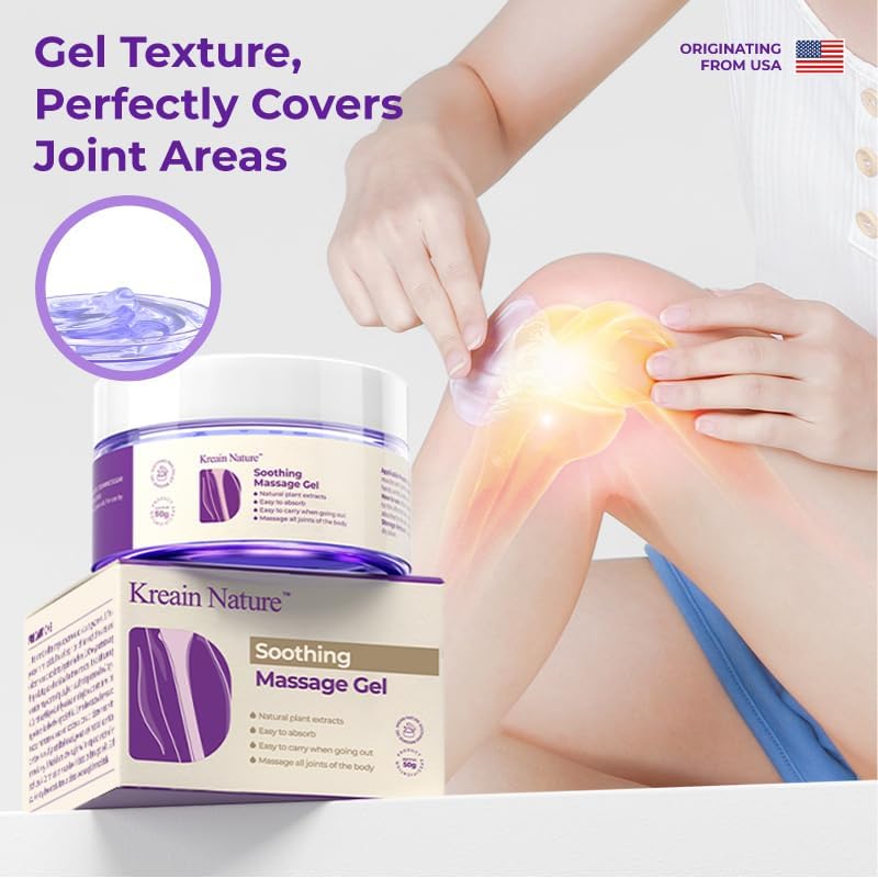Kreain Nature 2 PCS Joint Gel Purple Soothing Massage Gel Soothes Knees, Lumbar, Neck, Back, Shoulders, Hands, and Feet, 1.76 oz Kreain NatureAu supplements