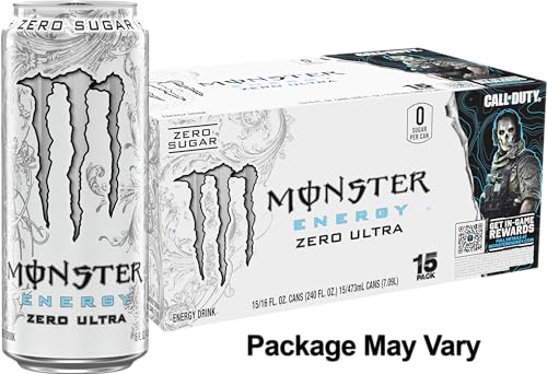 Monster Energy Zero Ultra, Sugar Free Energy Drink, 16 Ounce (Pack of 15) Monster EnergyUS supplements