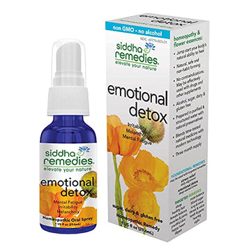 Siddha Remedies Emotional Detox Homeopathic Oral Spray for Melancholy, Irritability SiddhaAu supplements