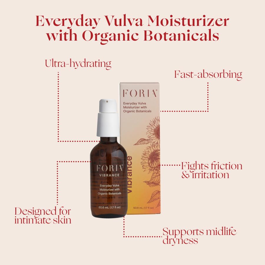 FORIA Everyday Vulva Moisturizer | Organic, All-Natural Fragrance-Free Intimate Skincare FORIAAu supplements